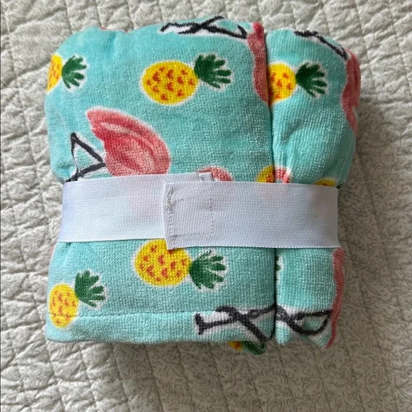 Bath Towel Wrap Flamingo Print NWT - Picture 2 of 2
